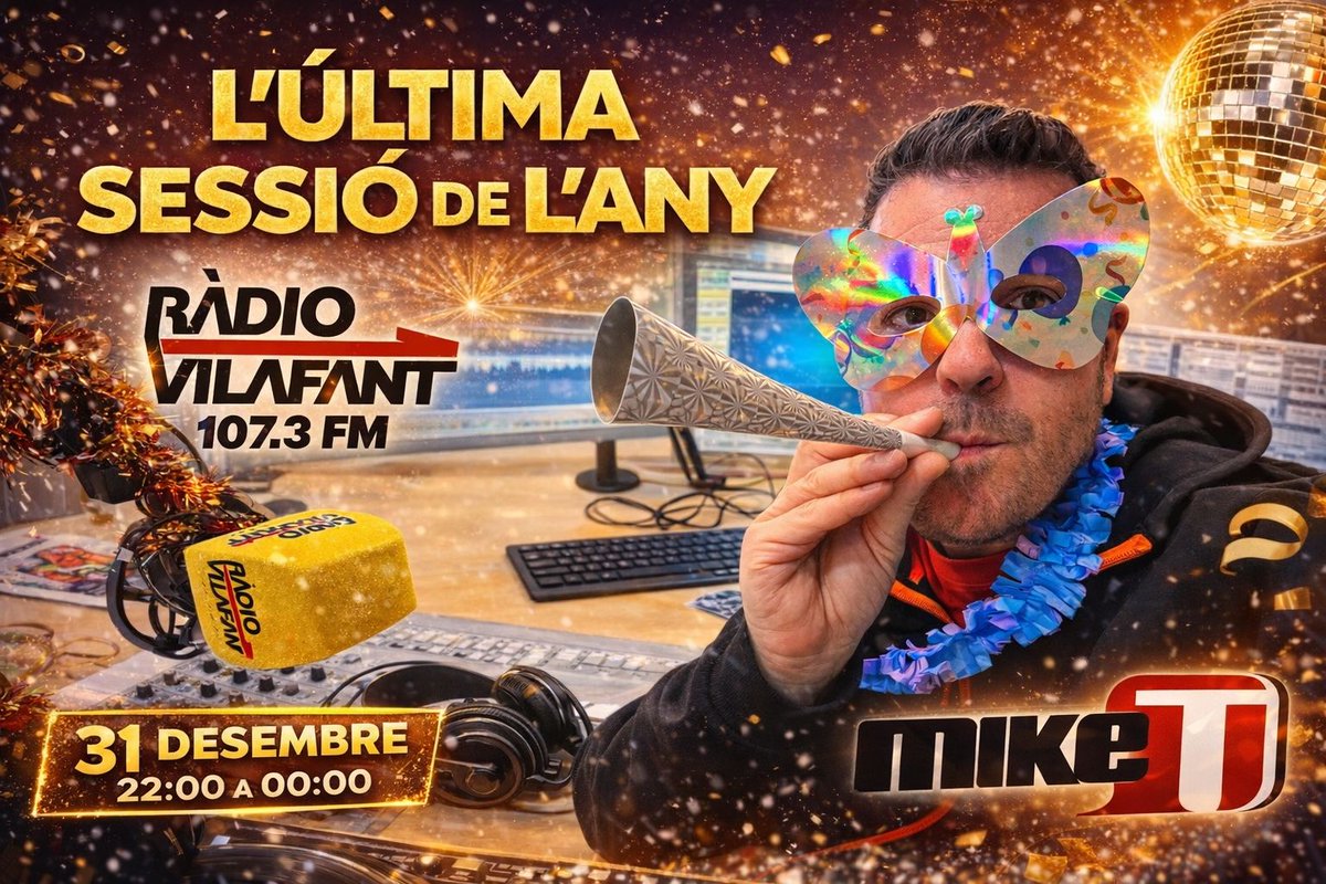 miketdj's tweet photo. 31/12/25 de 22 a 00h a @radiovilafant 😀📻 #party #insession #miket #dj https://t.co/TuRBi83ttc