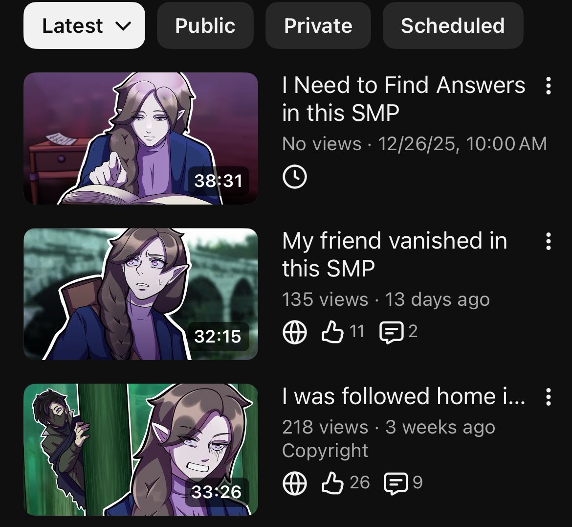 I’m teasing the heck out of my discord about this upcoming #RuinsSMP video haha. It will be posted tomorrow at noon EST. Mentally prepare yourselves, this one gets rough 🥲