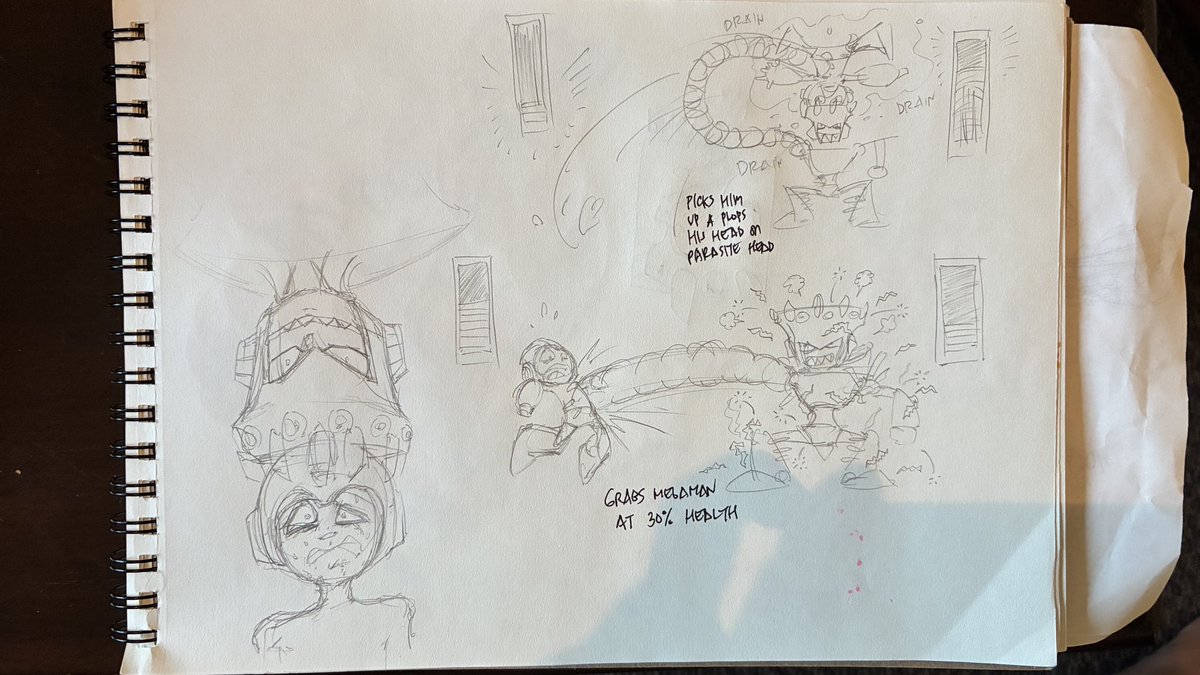 JedSegovia's tweet photo. PARASITE MAN! My entry to #MegamanDO #DesignARobotMaster 

A medical education 'bot who decided to "upgrade medicine" by infecting people with parasites. His Drain Worm grabs you and saps vitality. 

@tooterpYT

@CapcomUSA_ 

@MegaMan 

#MerryChristmas https://t.co/iKzqY7EndW