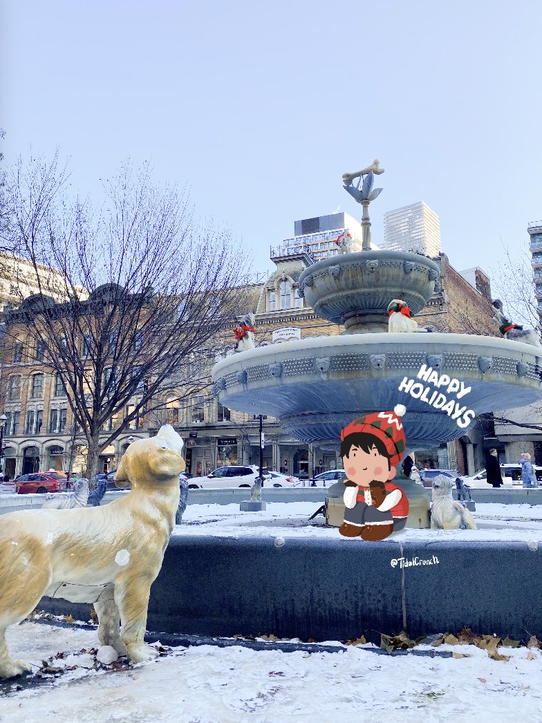 TidalCrunch's tweet image. Happy Holidays from me and Wuyang! ❤️💚