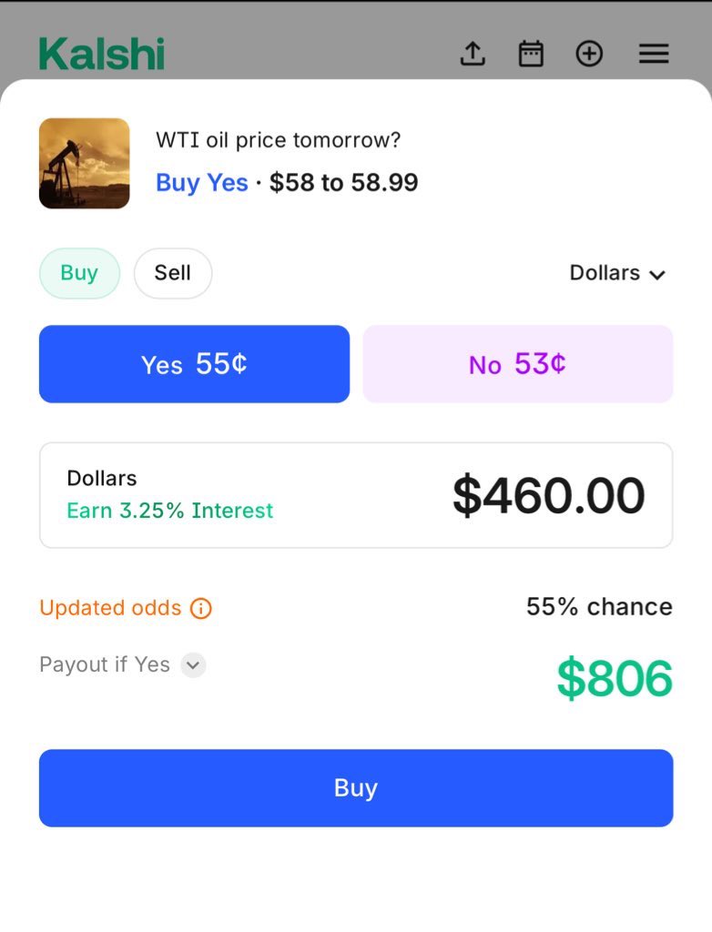 LookMach's tweet image. I’m addicted on @Kalshi @KalshiEco those odds 🤯🤝