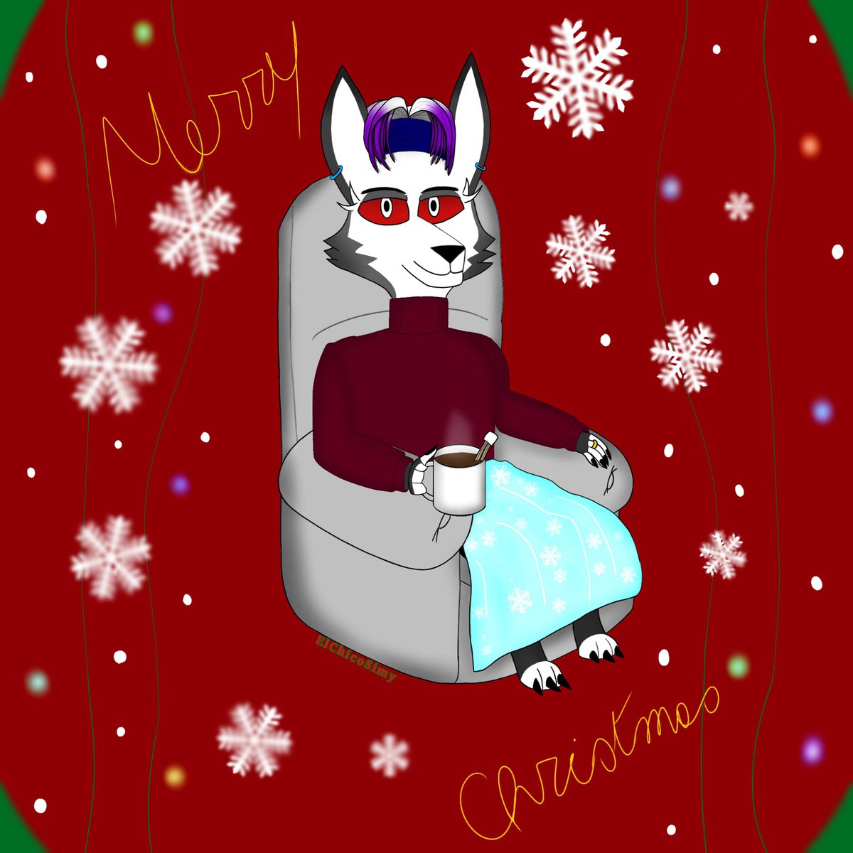 “Happy holidays from your neighborhood Hellhound”