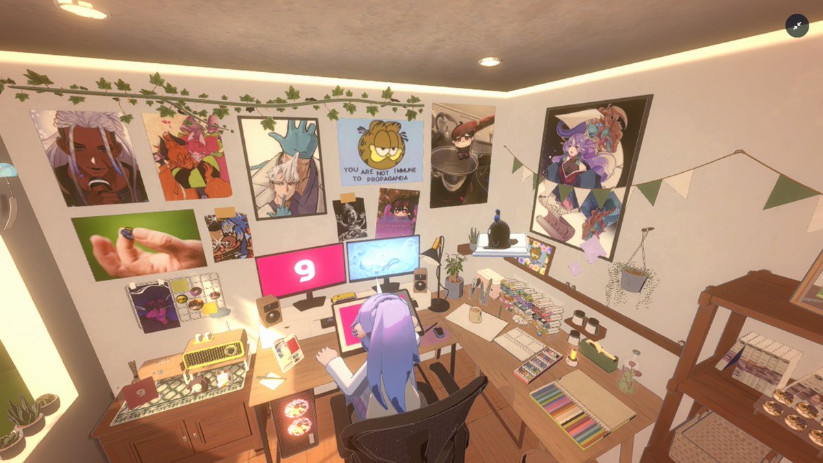 ty <a href="/meromune/">「 𝖒𝖗𝖒𝖓 」🎴 VRCANA</a> I got a rly aesthetic desk now for potential chill streams ✨✨✨