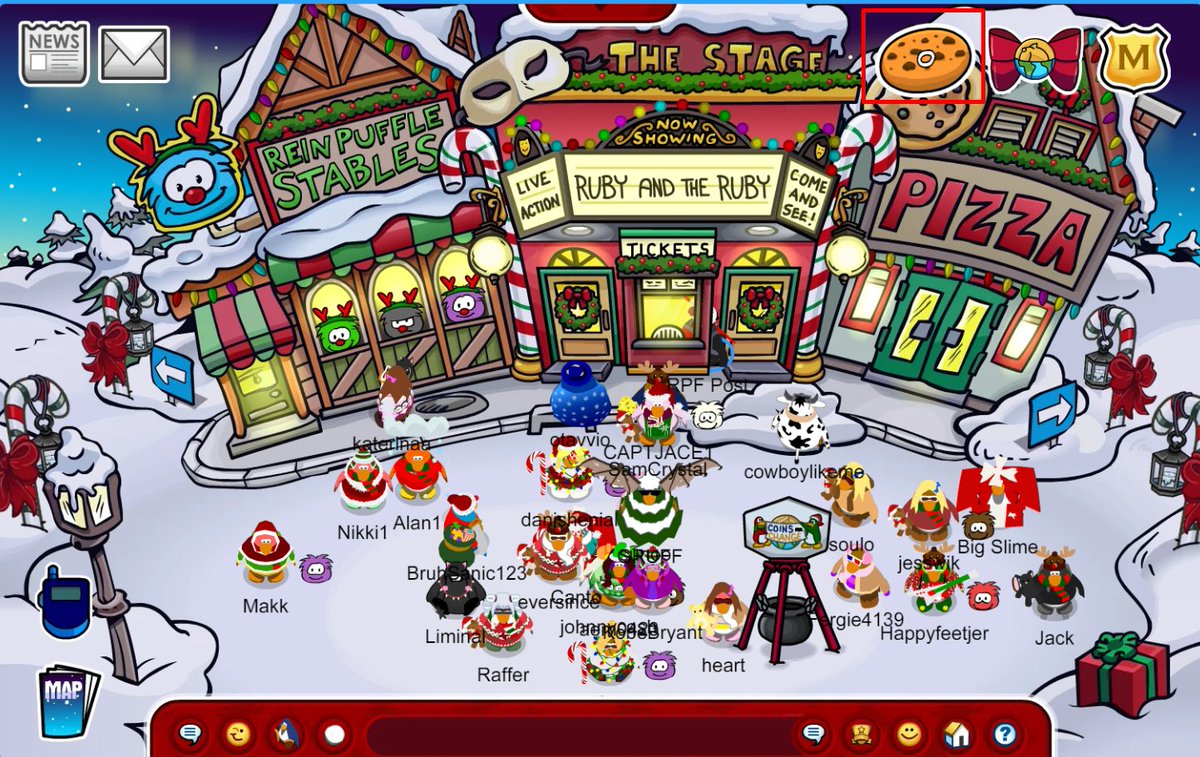BreeZaps's tweet photo. @Simon_Hypixel @InTheLittleWood @chippygamingyt The best game that did Christmas events was Club Penguin. You can see the event right now on cpjourney all fan ran if you want inspiration.

It gave me core memories. The whole island decorated, the Christmas music. https://t.co/rid7kuwE8S https://t.co/RWjsEByVeE