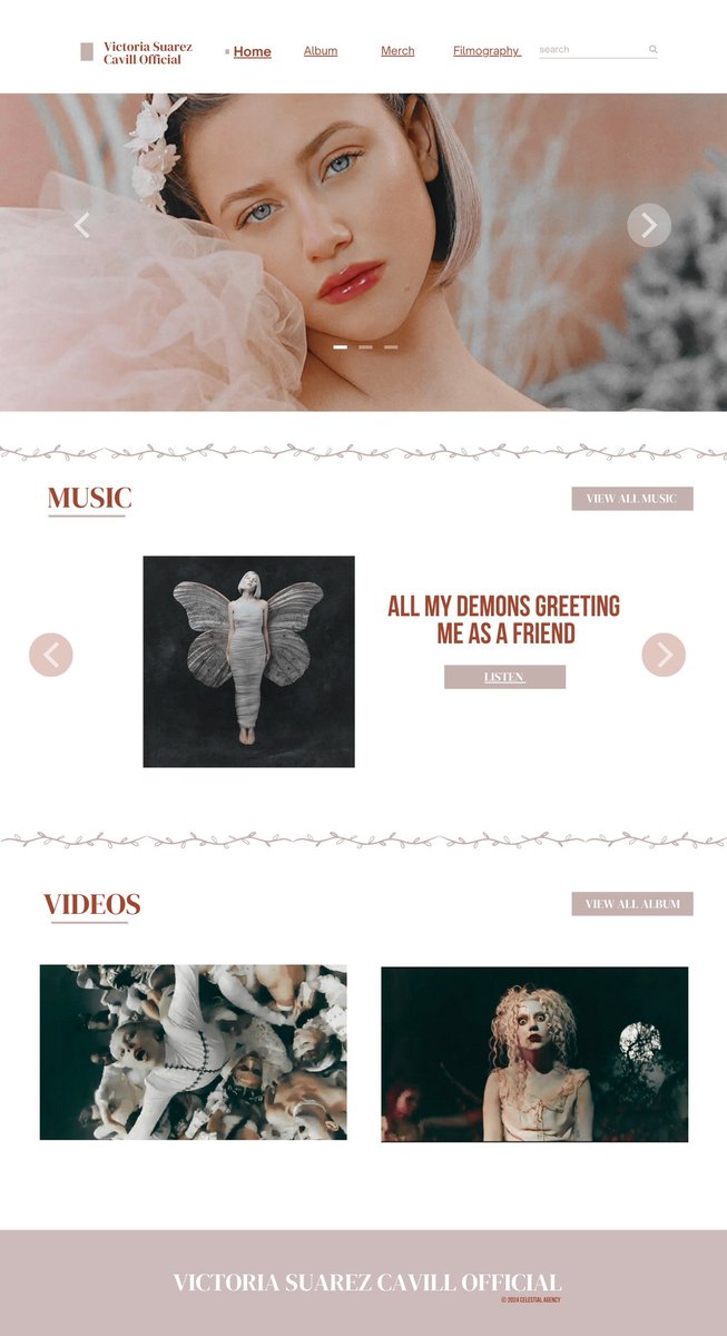 ✨ Victoria Suarez-Cavill a changé le design de son site officiel et a ajouté de nouveaux articles dans son merch !

💻 : victoriasuarezofficial.my.canva.site/home