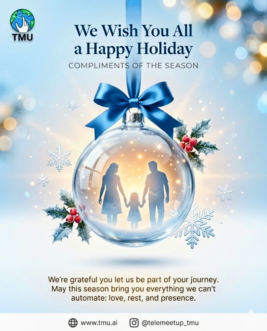Still, in the festive spirit.

This season, we’re sending a very small wish with very big meaning: more time with the people who matter most.

We know the year has asked a lot of you. You juggled business meetings, relationships, learning, and personal well-being — all at once.