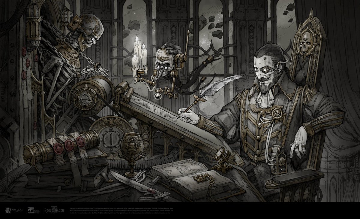 Lo-fi illustration created for a Warhammer 40,000: Rogue Trader ambient video ✨
#WarhammerArt #warhammer40k