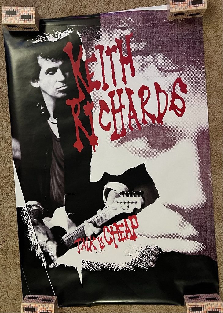 Keith Richards - Talk is Cheap 1988 Album Poster 24x35 RLD