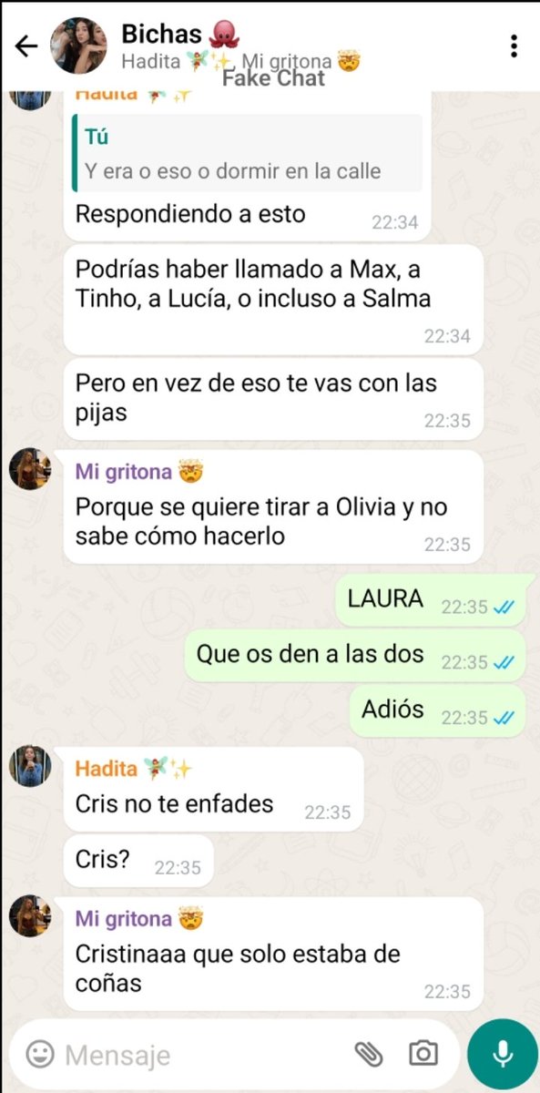 LadyJ_1711's tweet image. Capítulo 22: Planear un asesinato 
(Aclaración para capítulos futuros: Salma es amiga de Cristina, Tinho de las tres, y Lucía es amiga sobre todo de Judit)