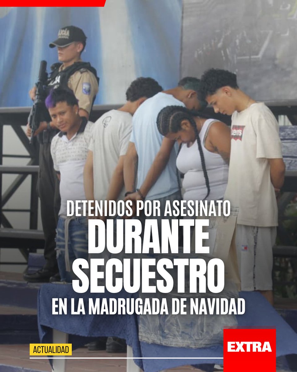 DiarioExtraEc's tweet photo. #EXTRAActualidad | Cinco sospechosos fueron capturados por su presunta participación en el asesinato de un ciudadano en la avenida Juan Tanca Marengo, al norte de Guayaquil.

Los detalles 👉https://t.co/Ynj5id69XA https://t.co/Uv1cULGXjr