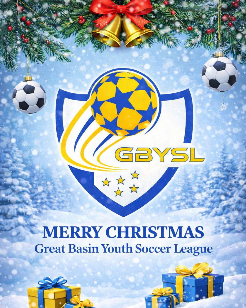GBYSL's tweet photo. 🎄⚽ Merry Christmas from the GBYSL family!
Wishing all our players, coaches, and parents a wonderful holiday filled with joy, laughter, and maybe a few backyard soccer games!   
#RenoSoccer #MerryChristmas #YouthSoccer #HappyHolidays https://t.co/EXH8t4lHcn