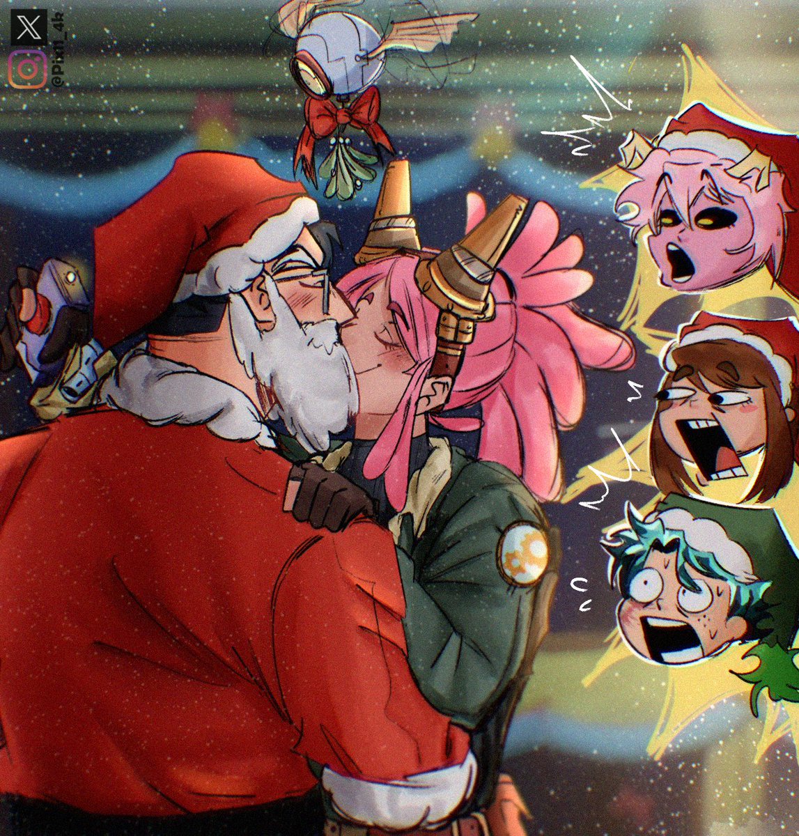 Pix11_4k's tweet image. Outside the dorms
Santa Iida slipped away momentarily 🤭🎄