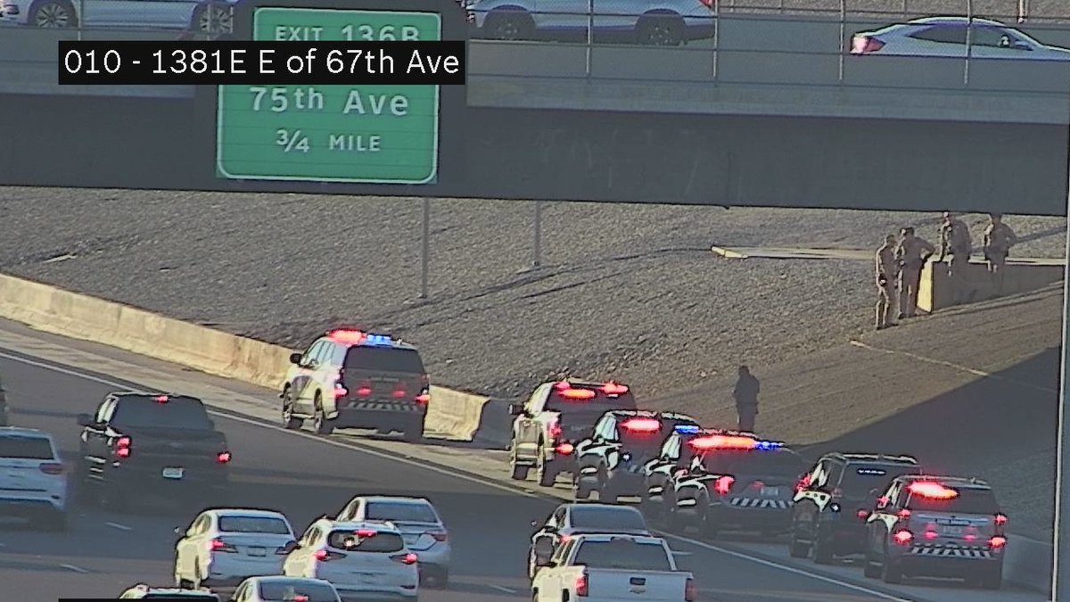 Phoenix: Death investigation I-10 westbound 67th Ave overpass. No traffic  restrictions at this time., image size:1200x675