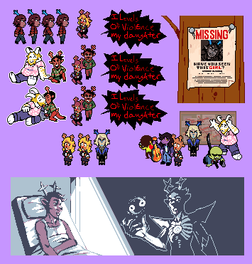 Chacochilla's tweet image. Asset dump from that video
#deltarune #pixelart