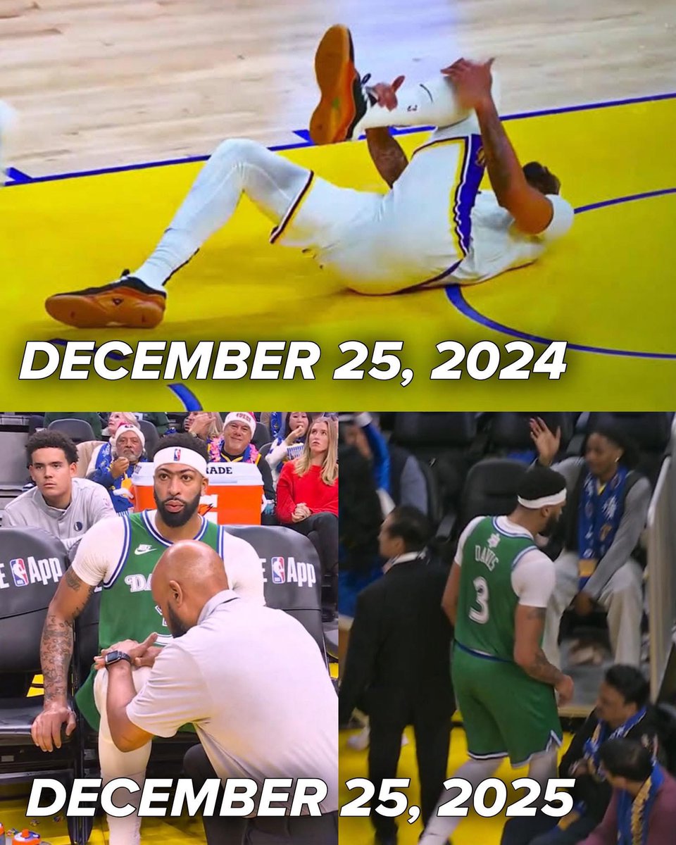 HaterReport_'s tweet image. A Christmas tradition like no other…Anthony Davis getting injured 💀