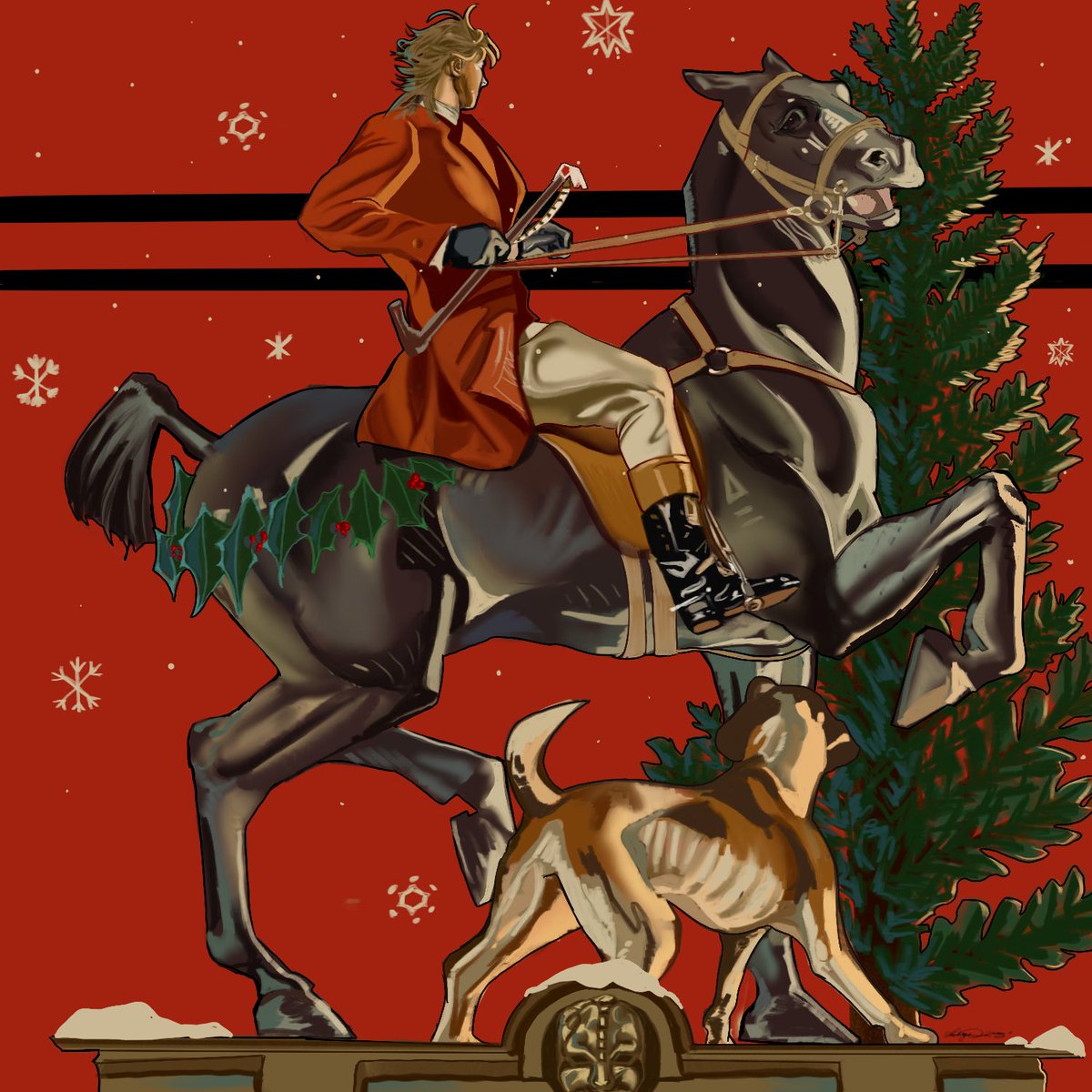diosdoxy99's tweet photo. Merry Christmas and Happy Holidays ❤️
#Diobrando #Dio #JJBA #jjbafanart #leyendeckerstudy https://t.co/cor2pg6so6