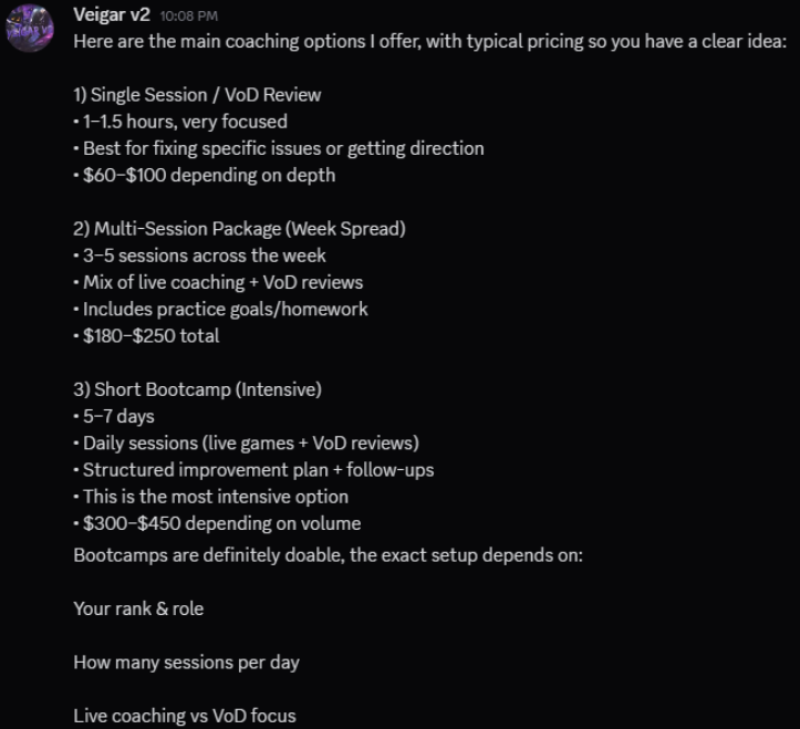 Veigar_v2's tweet image. Just want to warn everyone there is someone on discord called .veigarv2 trying to scam people, impersonating me. 

My discord is: veigarv2

I only have 1 PayPal account, the one listed on the coaching google doc.

I dont ask people for money or to get coaching, people come to me,…