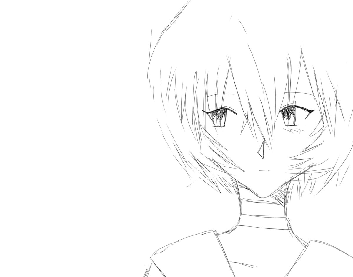 PikkuPon666's tweet image. asuka and rei scribble