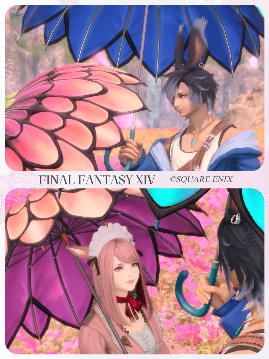 おはうさ ᙏ̤̫͚♡⃜/•᷅•᷄\୭ ユズから可愛い傘を プレゼントして貰っ