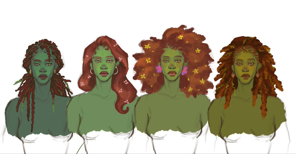 my friend <a href="/miamiacosplay/">mia ✧⁠*⁠.⁠♡</a> and i were planning a poison ivy redesign and how she would change with the seasons

we did some research about hairstyling but if any of you has any input we would be more than thankful!!