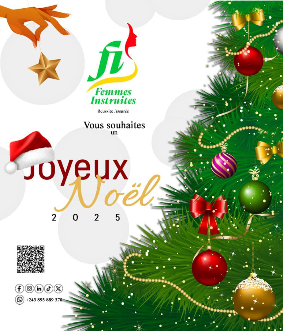 Noël, c’est le temps du cœur, de la gratitude et des nouveaux départs.
Que cette période vous apporte paix, amour et lumière, et que l’année à venir soit porteuse de grandes promesses.
Joyeux Noël à toutes et à tous 🎄