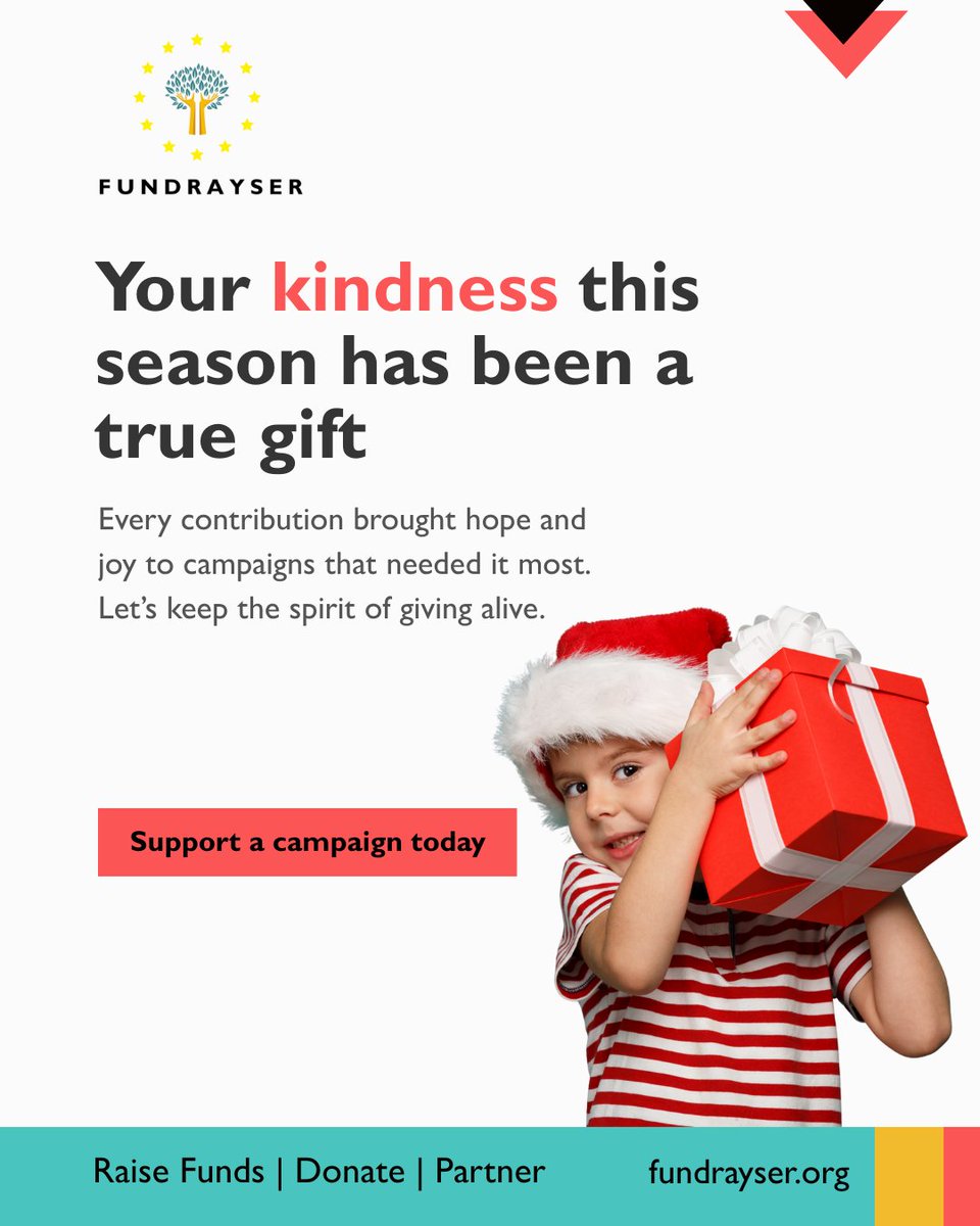 fundrayser's tweet image. The season of giving doesn’t end on Christmas. This Boxing Day, let’s keep showing up for those who need it most. 

Every donation brings hope to families and communities. Give today 👉 fundrayser.org
#Fundrayser #BoxingDay #GiveBack