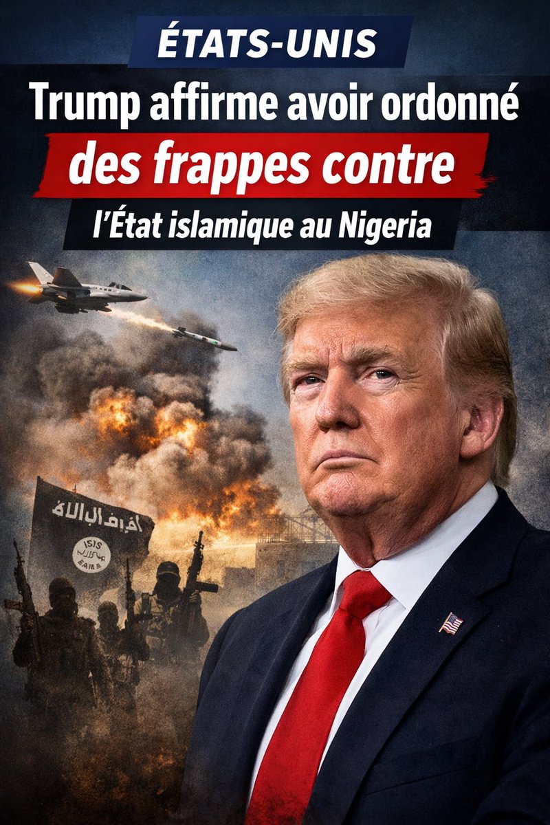 🚨🇺🇸🇳🇬  «À la demande des autorités nigérianes, l'AFRICOM a mené une frappe dans l'État de Soboto, tuant plusieurs terroristes de l'EI. Ces frappes meurtrières contre l'EI témoignent de la puissance de nos forces armées et de notre engagement à éliminer les menaces terroristes