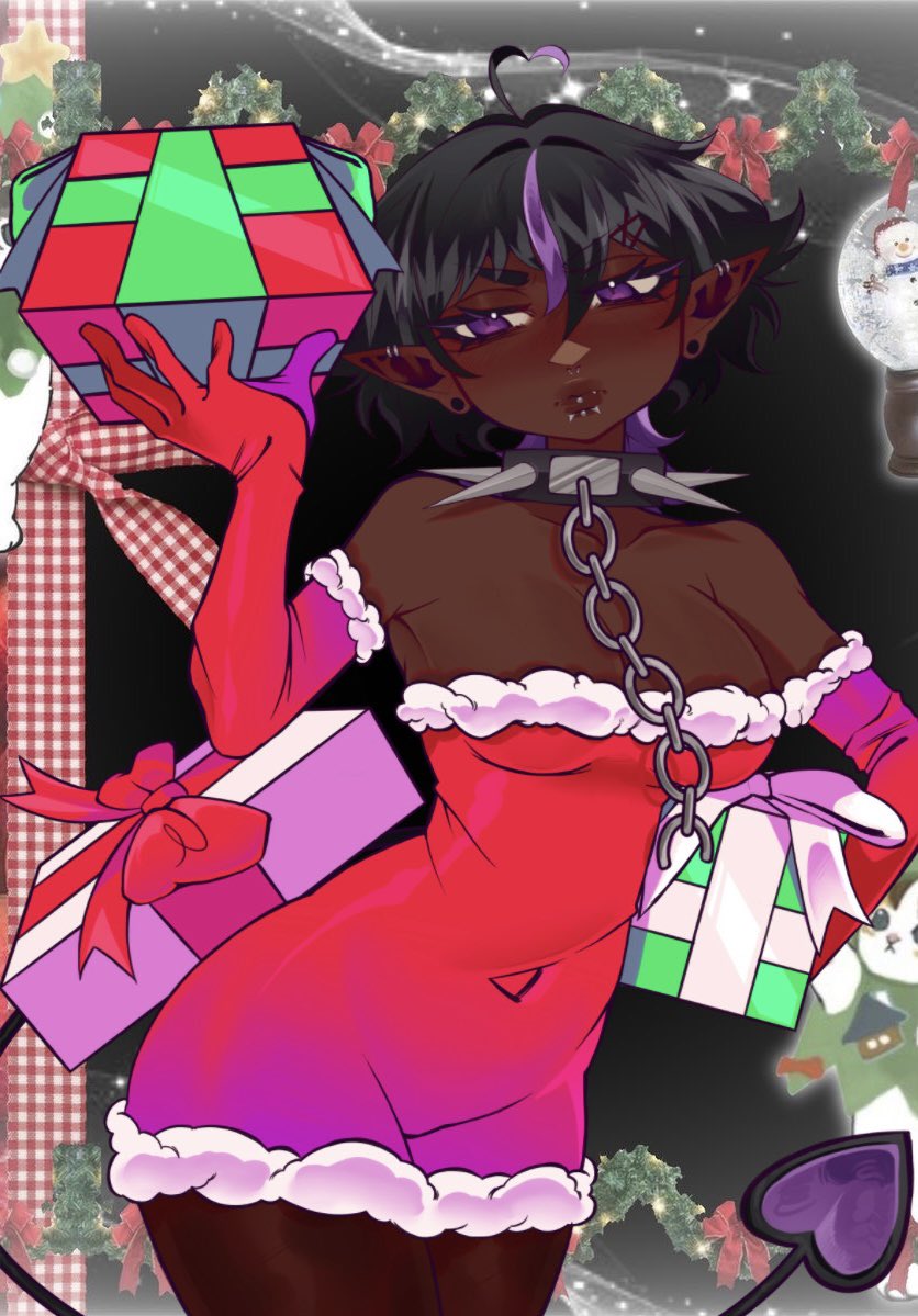 Merry Christmas and happy holidays from your very much dead…demon/hunter VTuber🎅🏾🌀🖤 I hope you all had a fun, safe, and wonderful holiday (if you celebrate)~~
.
.
.
Art by the amazing @/mercy4nn <3