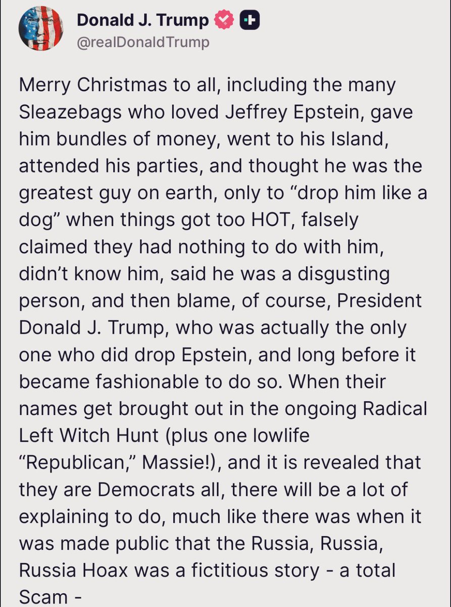 RepThomasMassie's tweet image. Merry Christmas to you too Mr. President!

So… I’ve teamed up with radical left democrats to expose… Democrats. This 4D chess is fun!