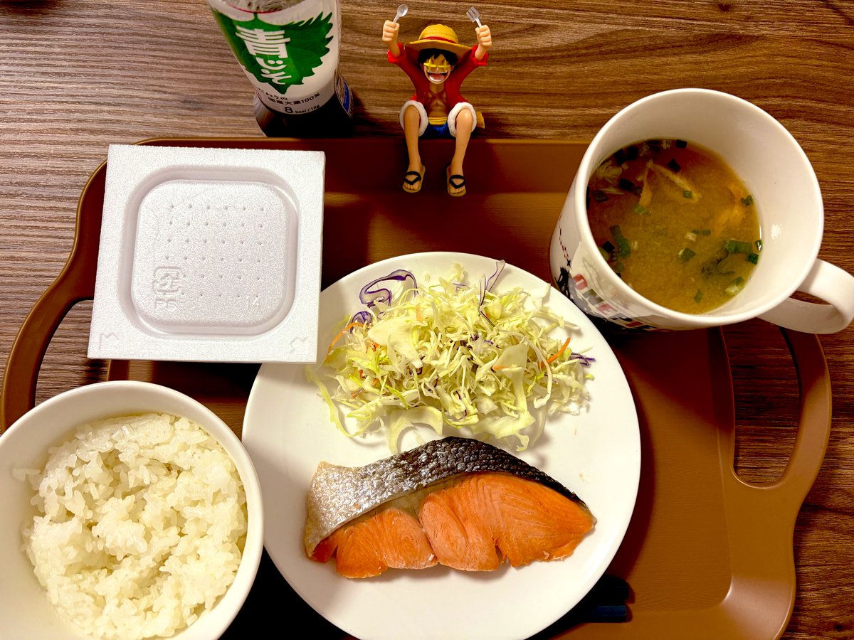 焼き鮭ページ 今朝は焼き鮭定食🐟 昨日のサモーン・シャケキスタンチンのおかげで