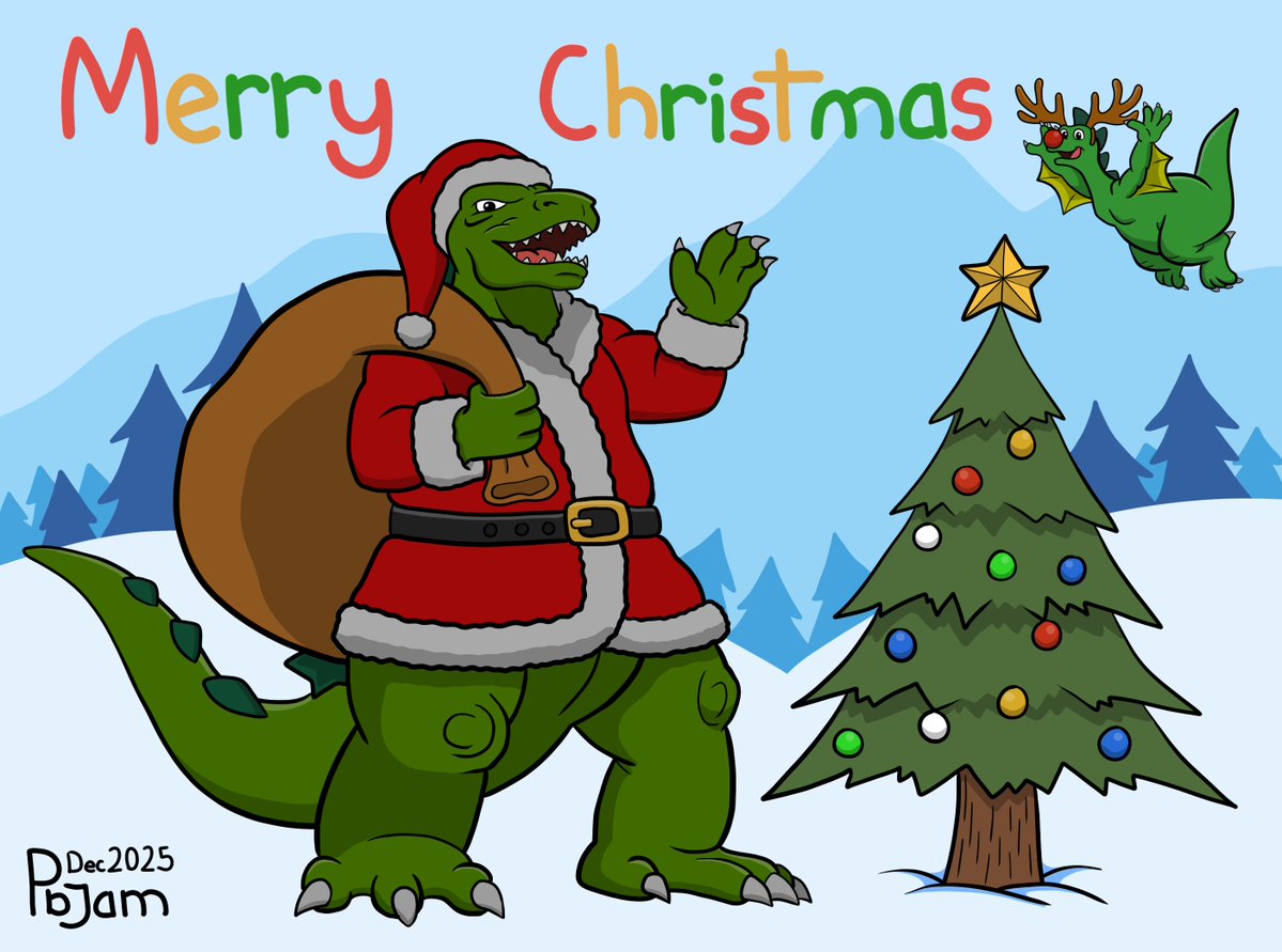 pbjamsandwich's tweet image. Here's my Christmas picture for 2025! 

Merry Christmas to you all!