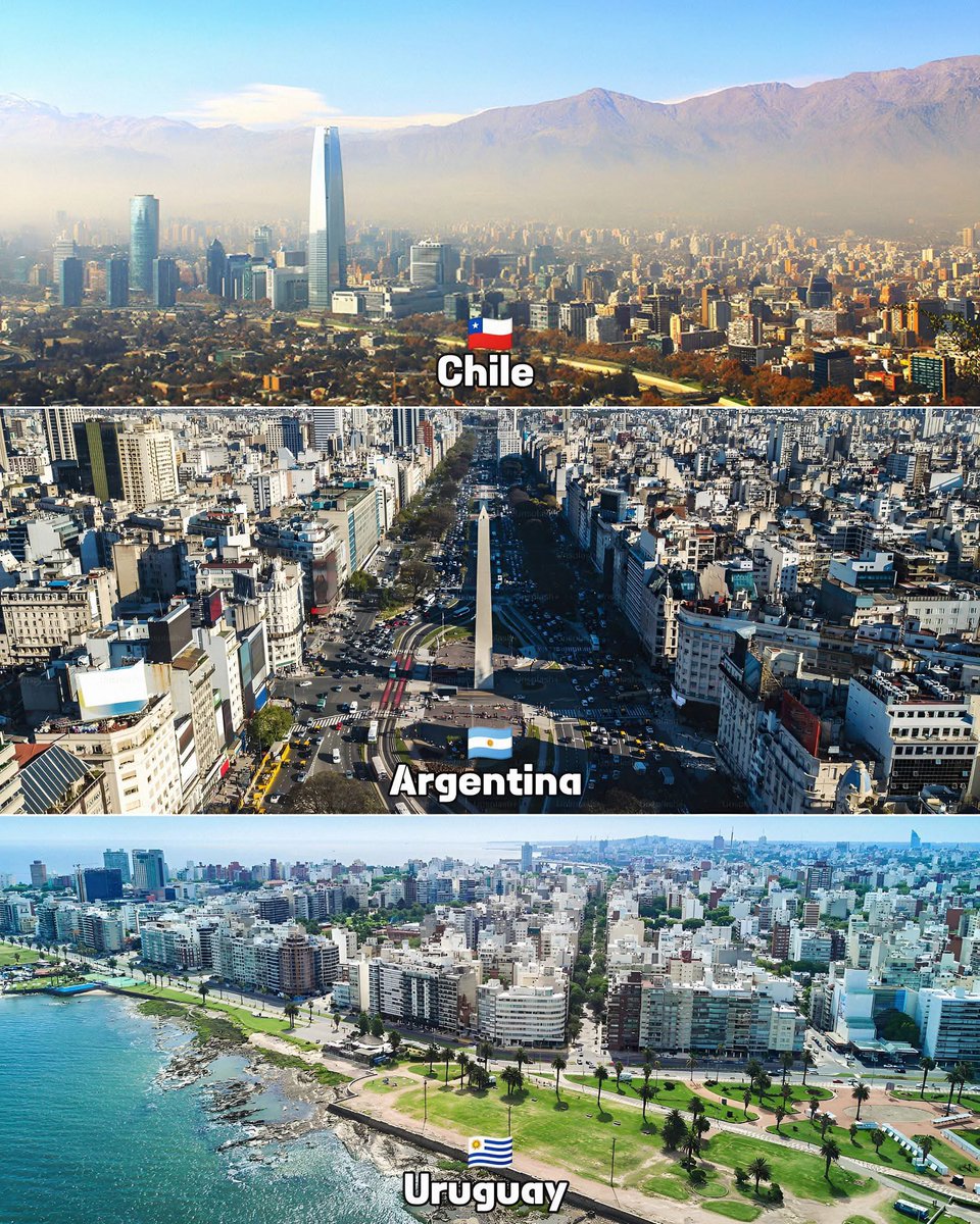 patobonato's tweet image. Tres increíbles países de Sudamérica 🇨🇱🇦🇷🇺🇾

Con cual te quedas? 👇