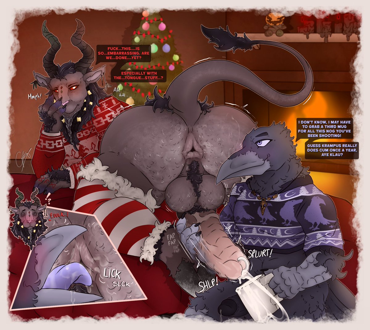 Looks like I got visted by Klau this year. Unfortunately, I had my own plans already ready for him~ 🎄🥛

MERRY CHRISTMAS!! ❤💚