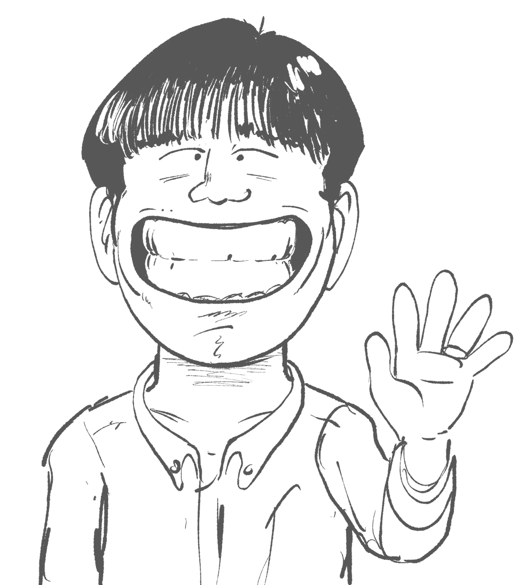 grifin_station's tweet image. Yuya Takahashi caricature doodle
高橋優也の似顔絵落書き