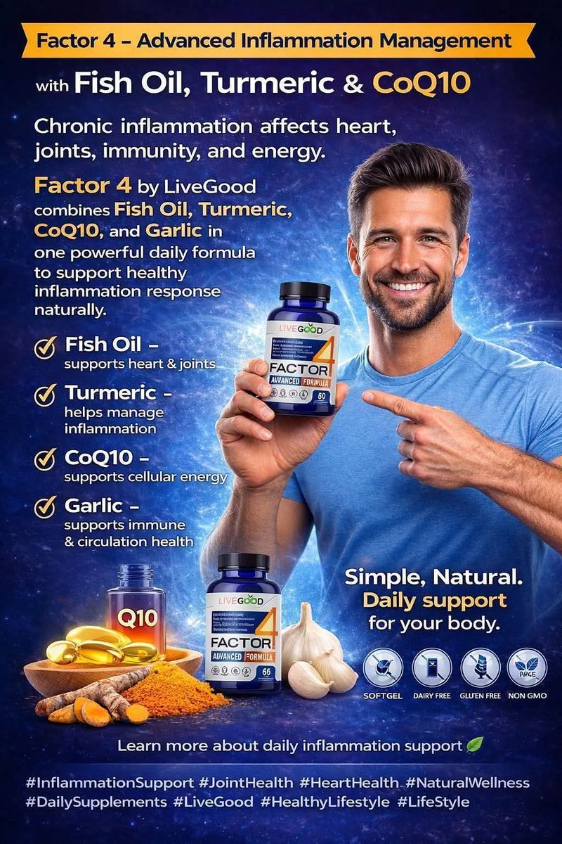 TeamMoneyline's tweet photo. 💙 Patrick

https://t.co/03Ba2v0QCb 

#InflammationSupport #WellnessRoutine #LiveGoodDifference https://t.co/5Zkp8LEqJh