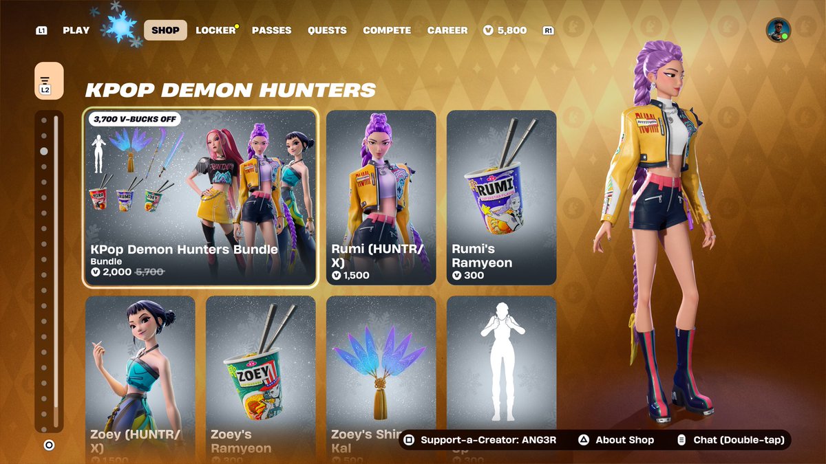 AngerGotZaZa's tweet photo. kpdh &amp; stranger things are back 

- Kpop Demon Hunters 
- All Stranger things cosmetics 
- New: Lil’ Lootie
- New Icon emote: Bodies 

bit lackluster after all these peak shops we’ve been getting but still decent i suppose 6.5/10 

thoughts? https://t.co/C6Ht9PsfOH