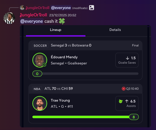 FreePicksPrize's tweet photo. 🚨Cashed this today in my FREE discord!!🚨☘️
JOIN FOR FREE HERE👉https://t.co/xXaXj2vPn1

#PrizepicksPotd #PrizePicks https://t.co/lVgrtOKMyu
