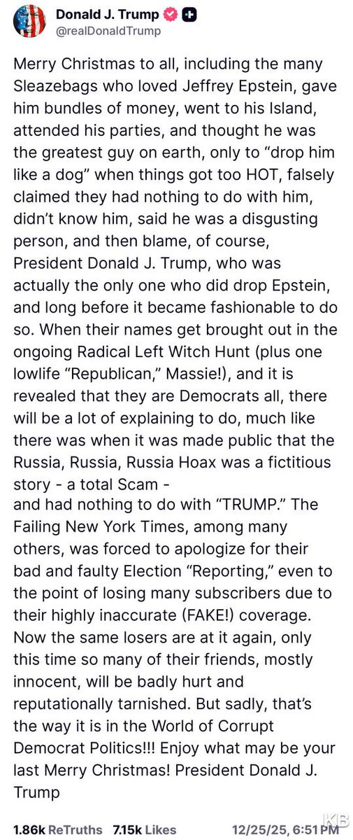 Keyword: "enjoy what may be your last Merry Christmas!"