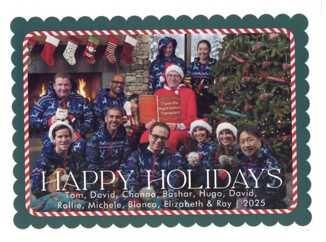 Blankmd22's tweet photo. Happy Holidays from the Arizona @MayoClinic Liver Transplant Team! #LiverTransplant #GiftofLife @DonateLifeAZ @DonateLife @AASLDtweets https://t.co/mhvqteW4NL