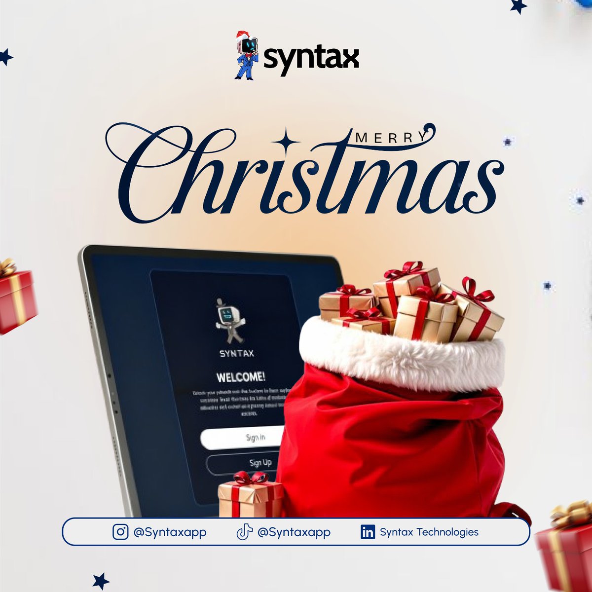 HelloSyntaxApp's tweet image. And to all a good night #tech #Christmas2025 #syntaxapp
