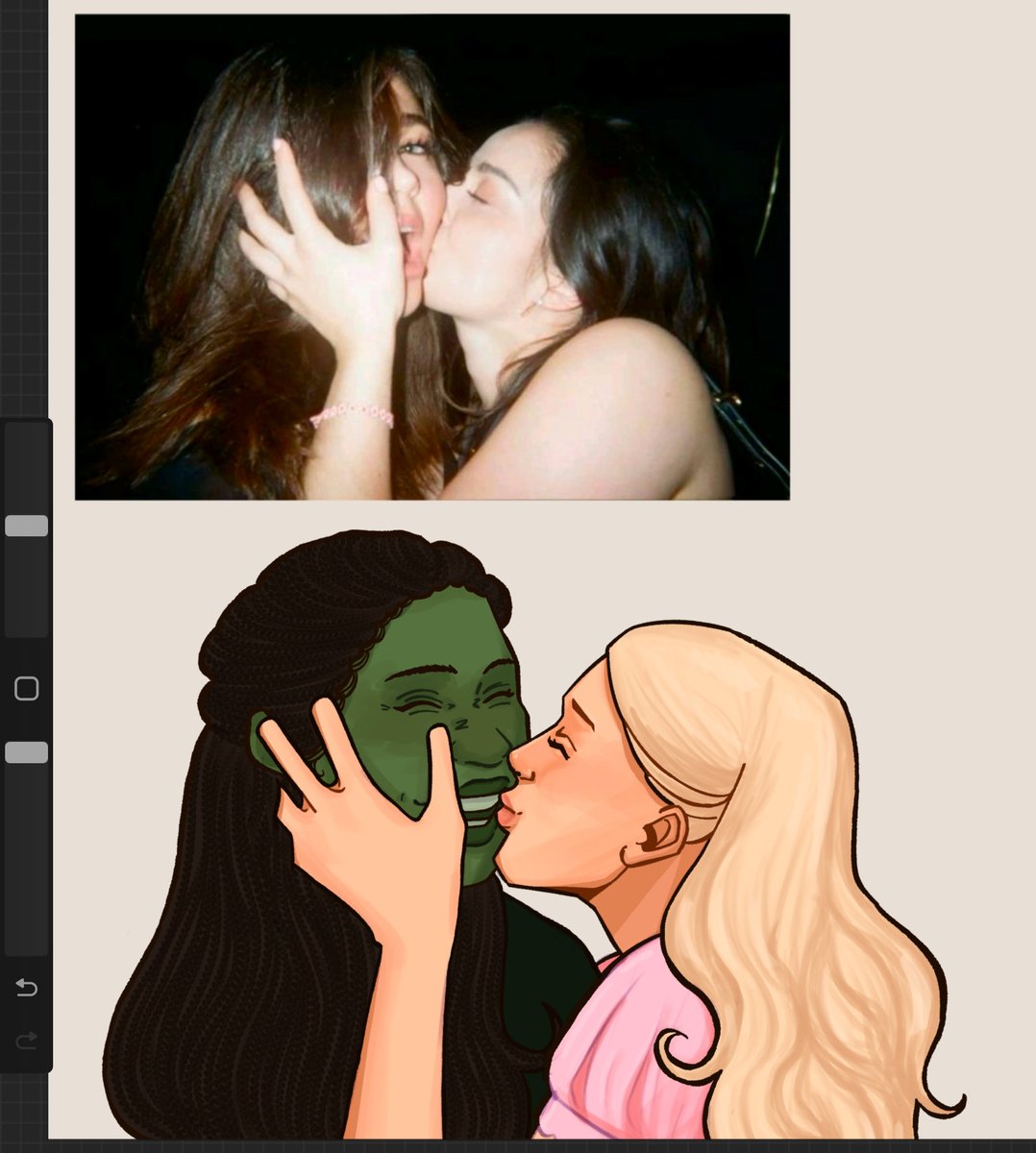 sunnyhattie's tweet photo. gelphie as a pic i saw on pinterest 
#gelphie #wicked https://t.co/PtDjoWoyfK