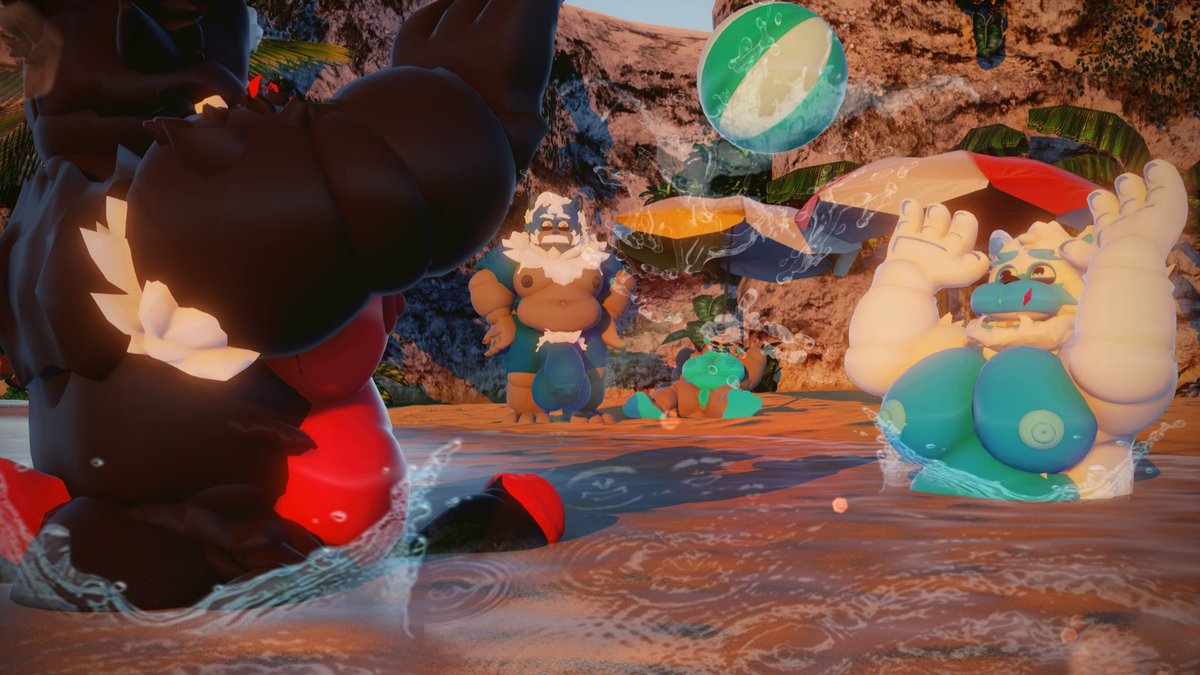 Bonding time 🏝🔆 [Vacation in the tropics]
#NSFW #art