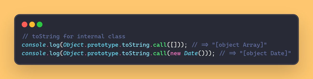 thedevspaceio's tweet photo. Use https://t.co/VCFpBSmT6p to detect builtin types precisely when typeof is insufficient
Complete Dev Roadmap with Next.js Boilerplate ➡️ https://t.co/7iMA3JKqmv
#JavaScript #toString #Types #Detection #Utilities #Tips https://t.co/0zlJpn41m9