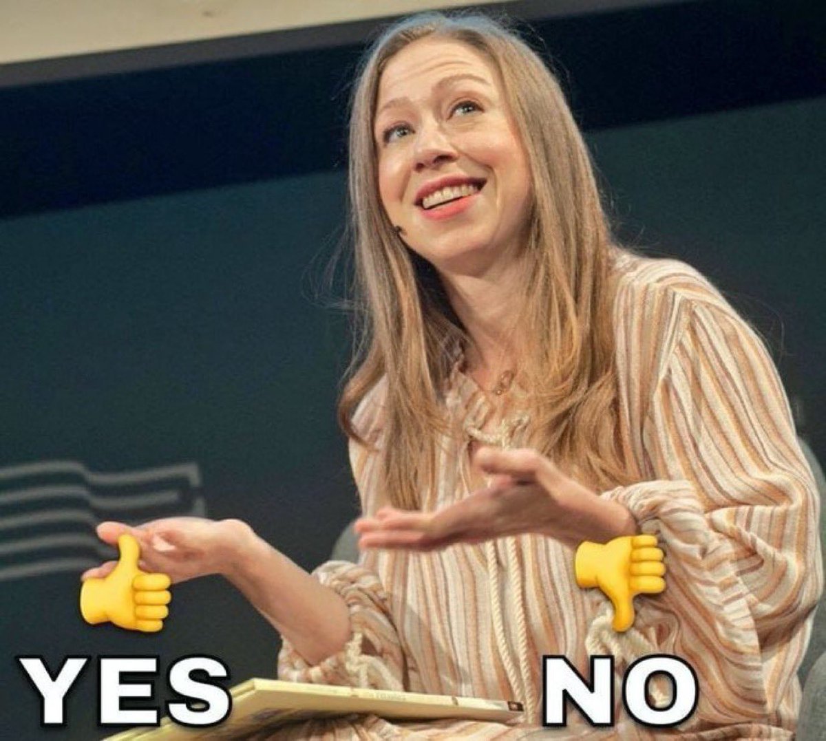 GrandDaughterX's tweet photo. Should Chelsea Clinton and everyone who embezzled millions of USAID money be arrested? https://t.co/2jnQwD8AWu