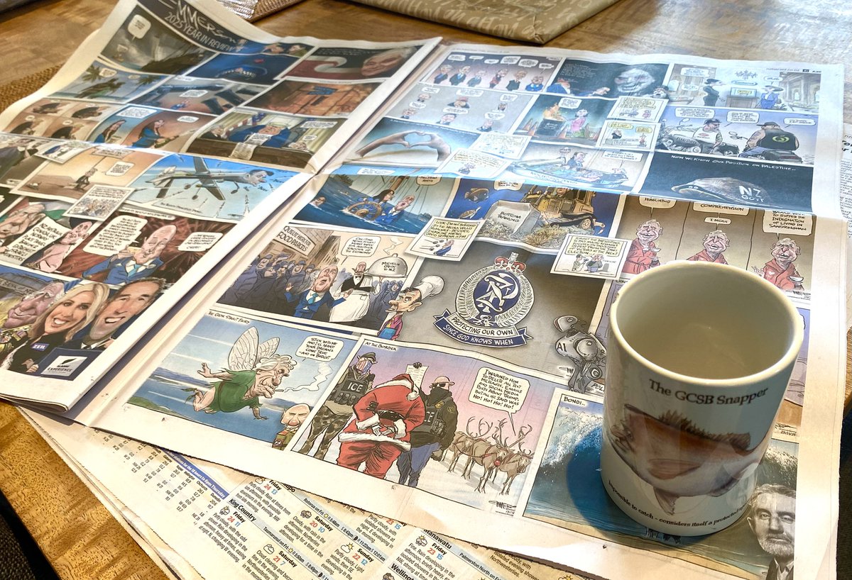 The Year in Review in glorious print in today’s NZ Herald. Thank you to my editors for continuing this tradition - to the journos and subs for keeping the lights on and importantly, thank you to the readers. It doesn’t happen without you. See you on Jan 1st  2026 😎❤️🎶🎄