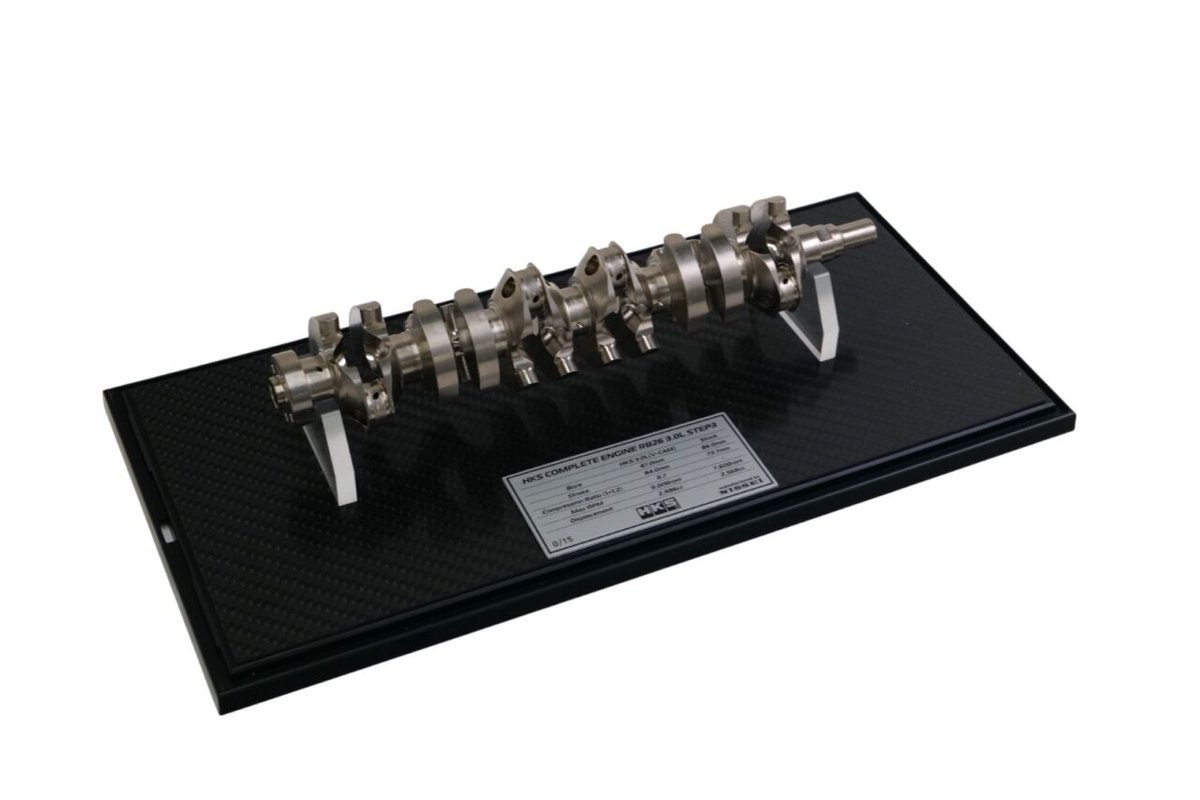 🔥東京オートサロン情報🔥 HKS MINIATURE CRANKSHAFT RB26 3.0L 登場