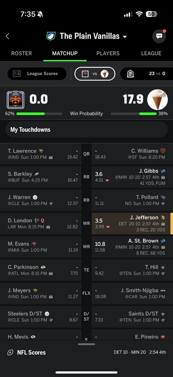 PhiHive's tweet photo. @SleeperNFL Cooked https://t.co/AJzZeY6gff