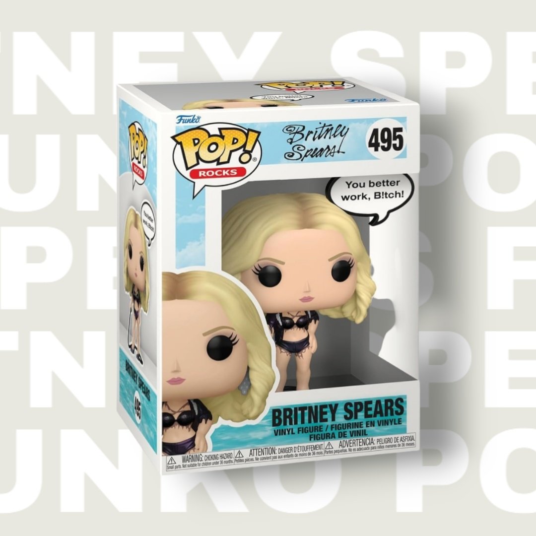 TLRStoreCol's tweet image. 🔥✨ Britney is back… en versión Funko ✨🔥
Llega el nuevo Funko Pop Sayings: Britney Spears – Work B!tch 💅
Incluye la frase icónica “You better work, b!tch!” 🎤
Un must para fans y coleccionistas de la princesa del pop 👑
¿Lo agregarías a tu colección? 👀💖
#BritneySpears