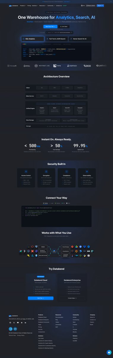 Databend tweet media