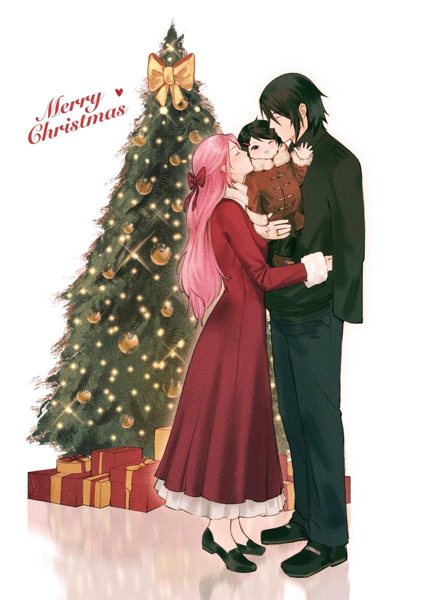 tenartistt's tweet image. christmas w uchihas 🎄🌟